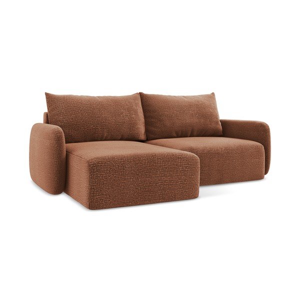 Colțar cărămiziu extensibil/cu spațiu de depozitare (cu colț pe partea stângă) Kalena – Makamii-image-1