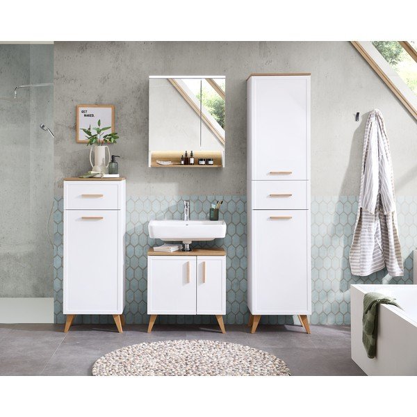 Dulap de baie alb 72x60 cm Quickset 383 – Pelipal-image-4