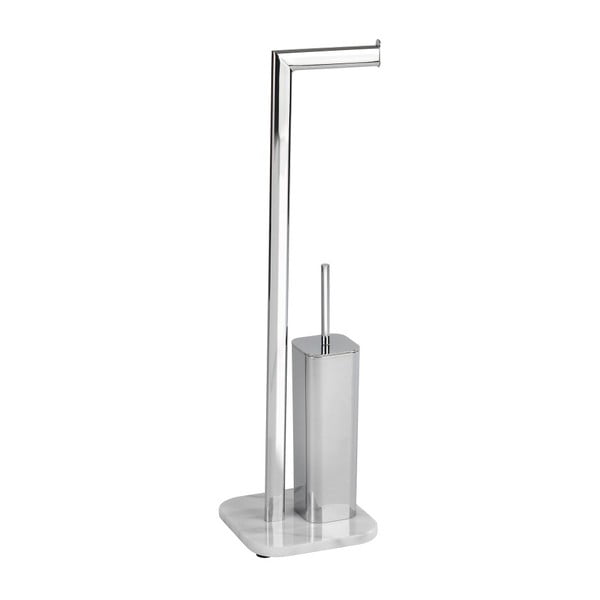 Suport pentru peria de toaletă și hârtia igienică din marmură Wenko Onyx-image-2