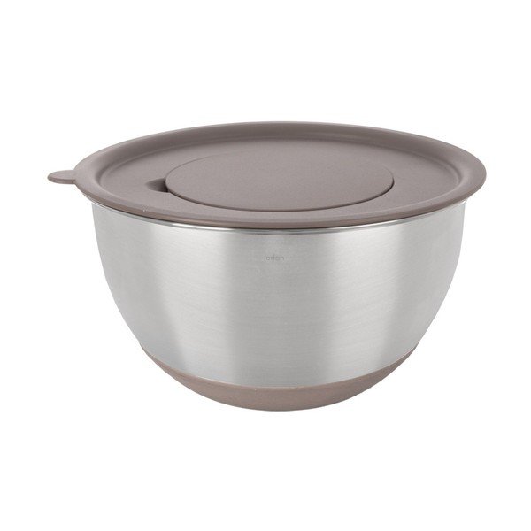 Bol argintiu din oțel inoxidabil ø 26 cm Beige – Orion