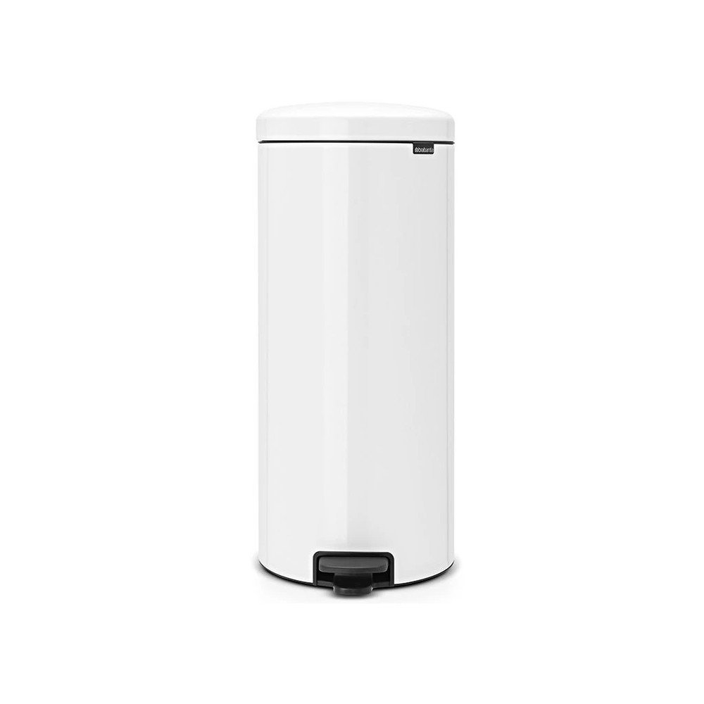 Coș de gunoi alb cu pedală din oțel 30 l NewIcon – Brabantia