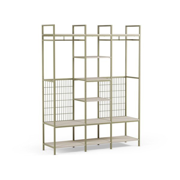 Șifonier verde deschis din oțel 140x179,5x40 cm Amara – Marckeric