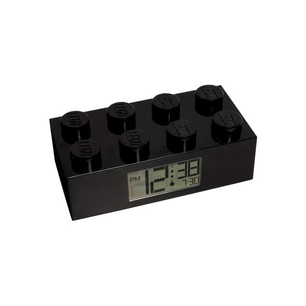 Ceas digital cu alarmă LEGO® Brick, negru-image-3