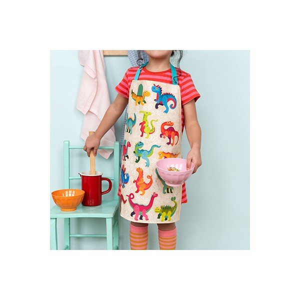 Șorț de bucătărie pentru copii din bumbac Baby Dinos – Rex London-image-1