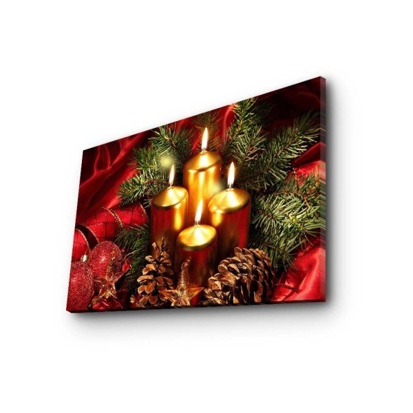 Tablou de Crăciun iluminat Advent