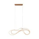 Lustră aurie LED cu abajur din metal Nala – Trio Select