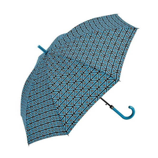 Umbrelă Ambiance Patchwork, ⌀ 122 cm, albastru-verde