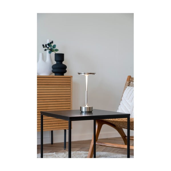 Veioză argintie LED (înălțime 28,5 cm) Lyneham – House Nordic-image-3