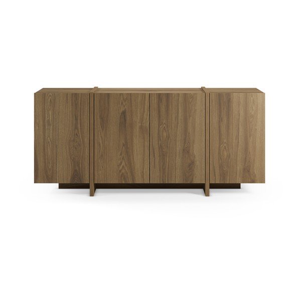 Comodă în culoare naturală cu aspect de lemn de stejar 180x79x40 cm Volia – Marckeric-image-2