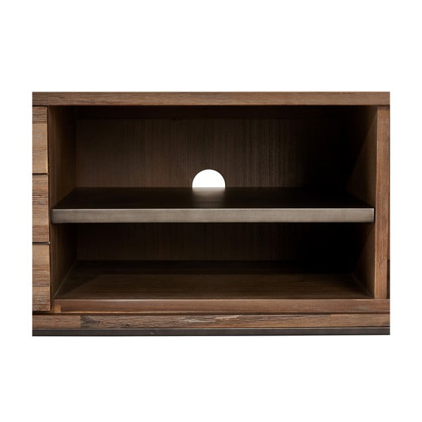 Masă TV din lemn masiv Furnhouse Mallorca, maro-image-4