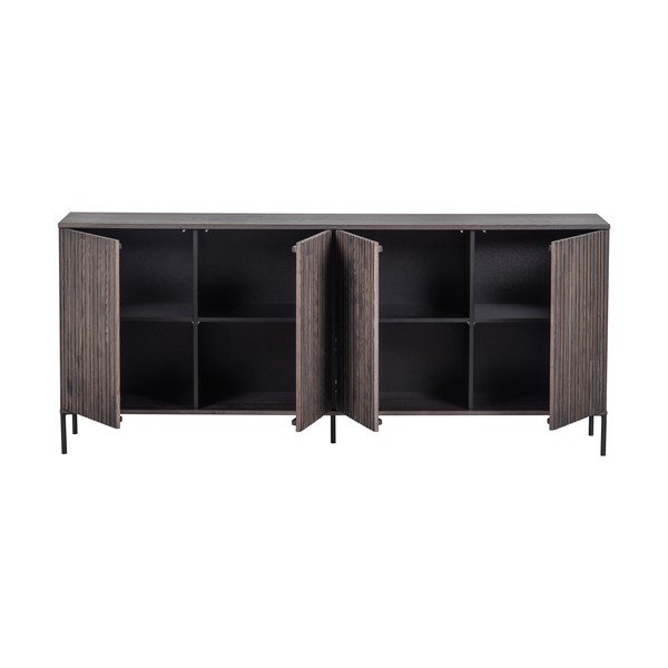 Comodă maro cu aspect de lemn de frasin 200x85x44 cm Gravure – WOOOD-image-3