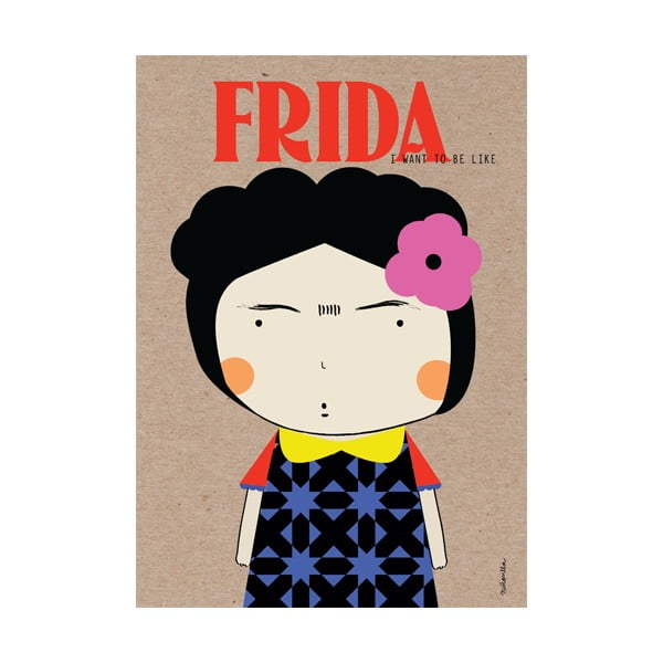 Poster NiñaSilla Frida, 21 x 42 cm
