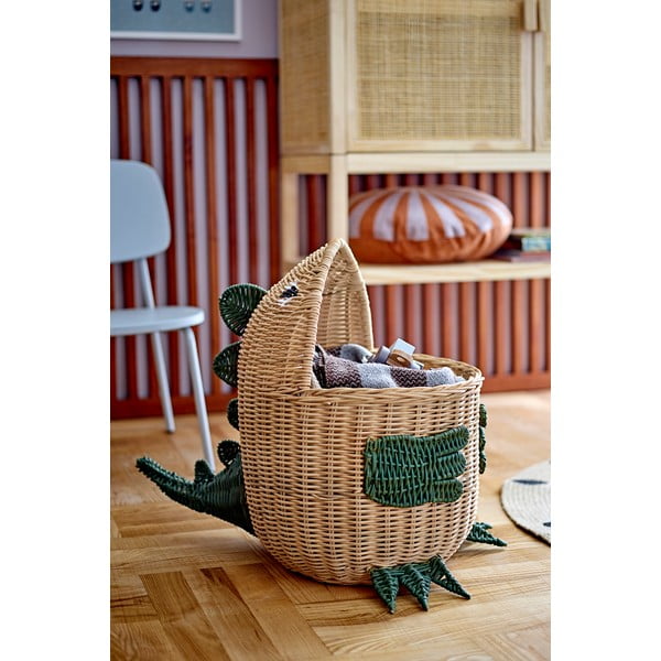 Coș de jucării pentru copii în culoare naturală din ratan 37x57x48 cm Eddi – Bloomingville Mini-image-1