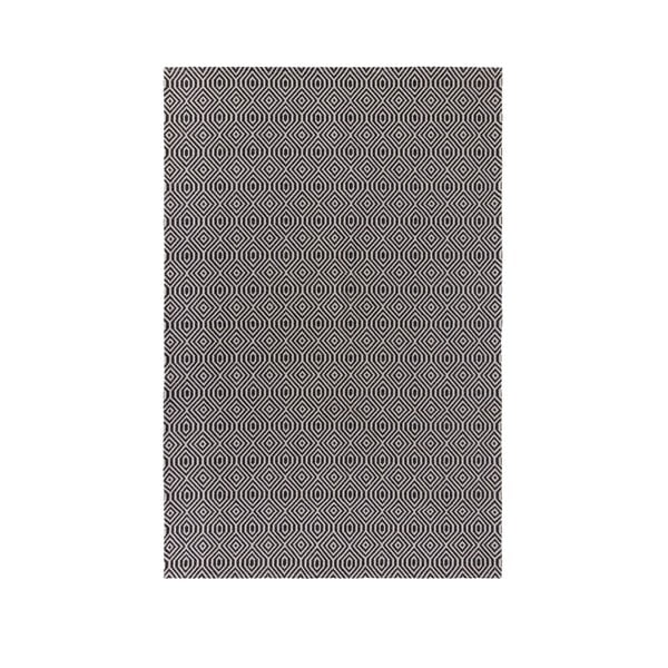 Covor din bumbac Flair Rugs Pappel, 192 x 290 cm, negru