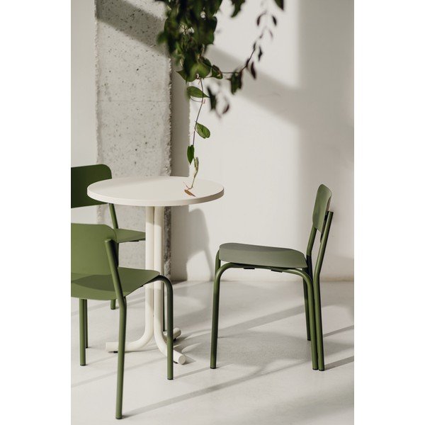 Scaun de grădină verde din metal Kei – noo.ma-image-1