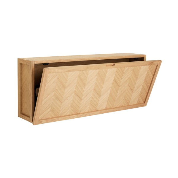 Pantofar de perete cu deschidere înclinată din lemn de stejar Herringbone – Hübsch-image-4