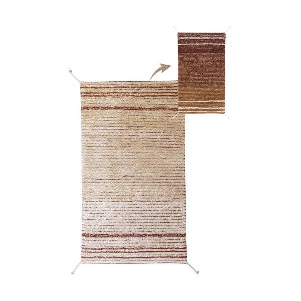 Covor cărămiziu din bumbac 80x140 cm Twin Toffee – Lorena Canals-image-3