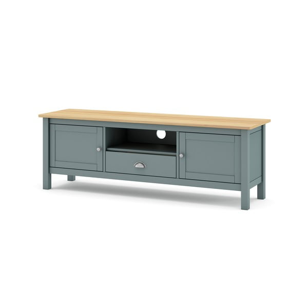 Comodă TV verde prăfuit din lemn de pin 158x53x40 cm Misti – Marckeric-image-2