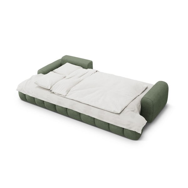 Colțar verde extensibil/cu spațiu de depozitare (cu colț pe partea stângă/cu șezlong) Linz – Cosmopolitan Design-image-4