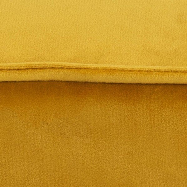 Puf cu husă din catifea Actona Mie, 40 x 40 cm, galben-image-3