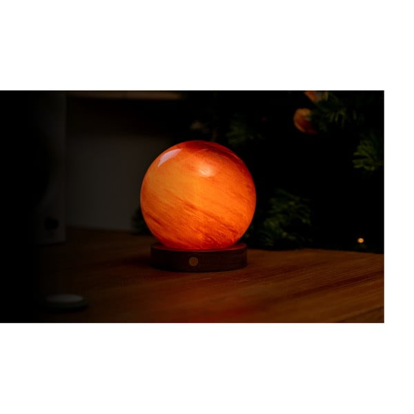 Decorațiune luminoasă maro închis cu USB ø 12 cm Sand Storm – Gingko-image-1