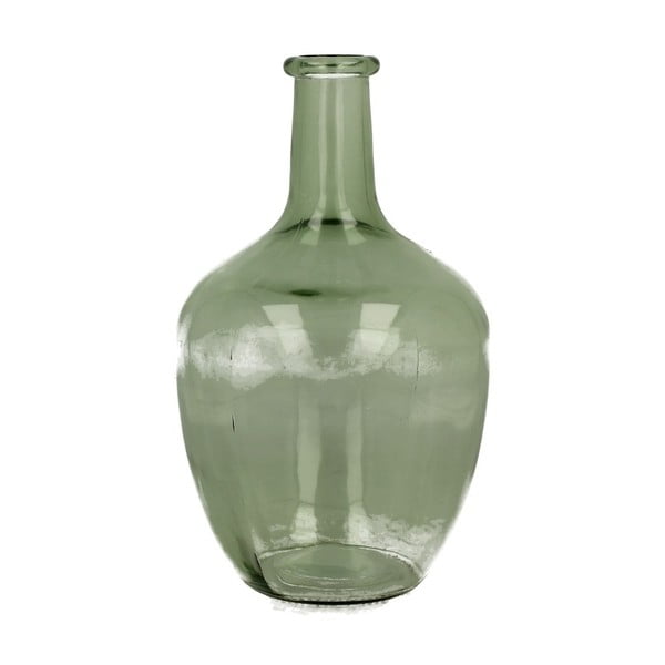 Vază din sticlă Duo Gift Louise, înălțime 25 cm, verde