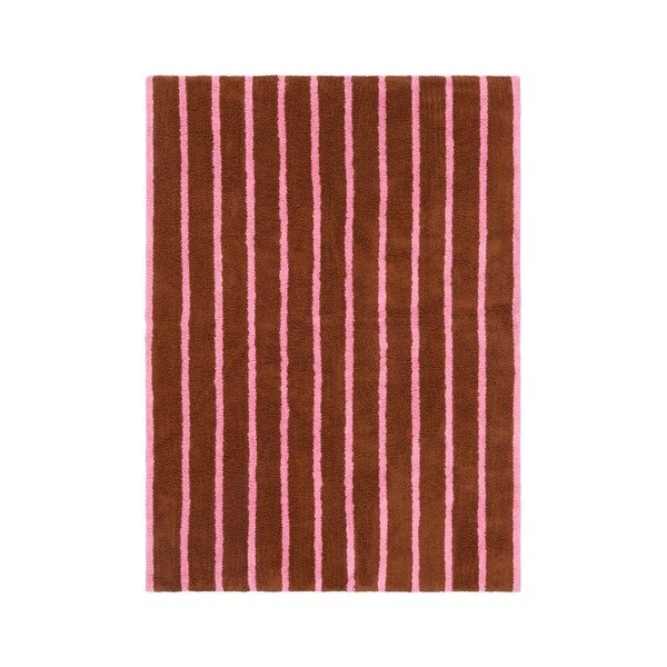 Covor roz/maro din bumbac 170x240 cm Mika – Jotex