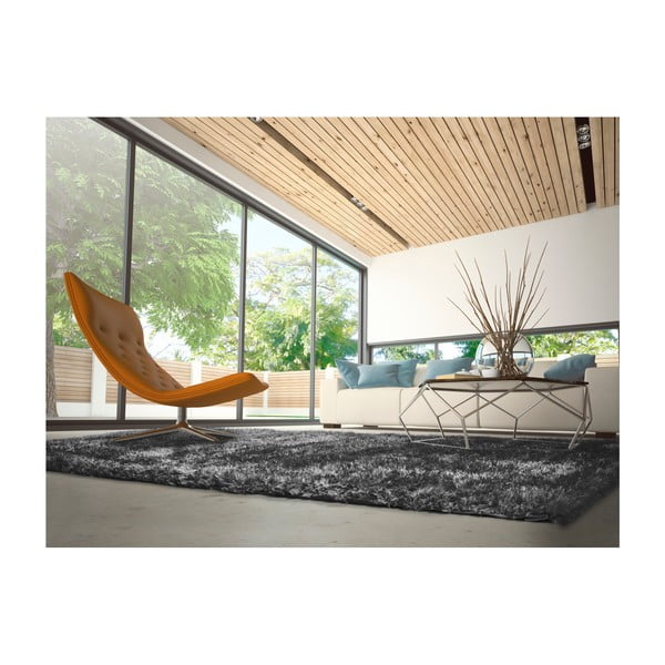 Covor gri antracit 60x120 cm Aloe Liso – Universal-image-1