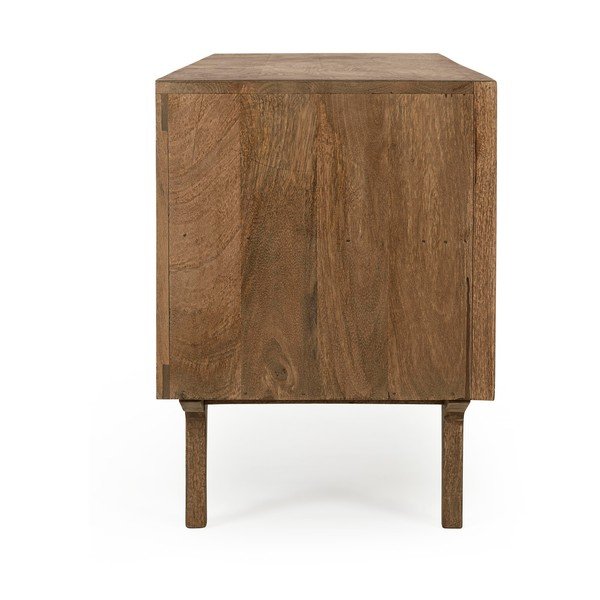 Comodă TV în culoare naturală din lemn de mango 152x55x40 cm Sherman – Bizzotto-image-4