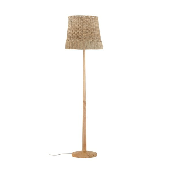 Lampadar în culoare naturală cu abajur din ratan (înălțime 160 cm) Kakasi – Bloomingville