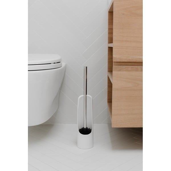 Perie de WC albă din plastic Touch – Umbra-image-1