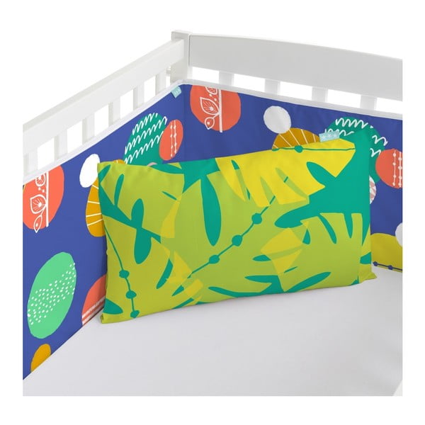 Protecție pentru pătuț / mantinelă din bumbac Moshi Moshi Geo Jungle, 210 x 40 cm-image-2