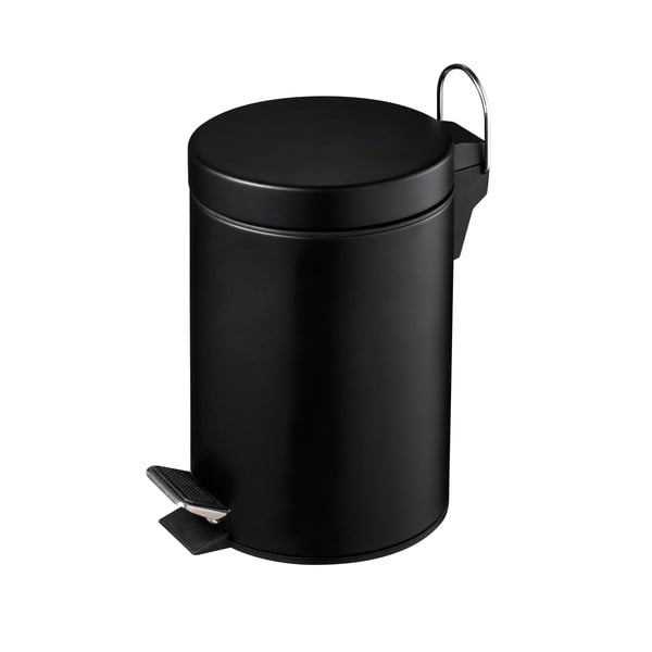 Coș de gunoi cu pedală Premier Housewares, 3 l, negru