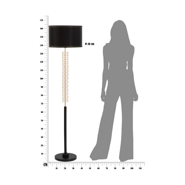 Lampadar Mauro Ferretti Twist, negru-image-2