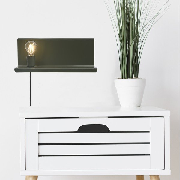 Aplică cu raft Homemania Decor Shelfie2, verde-image-1