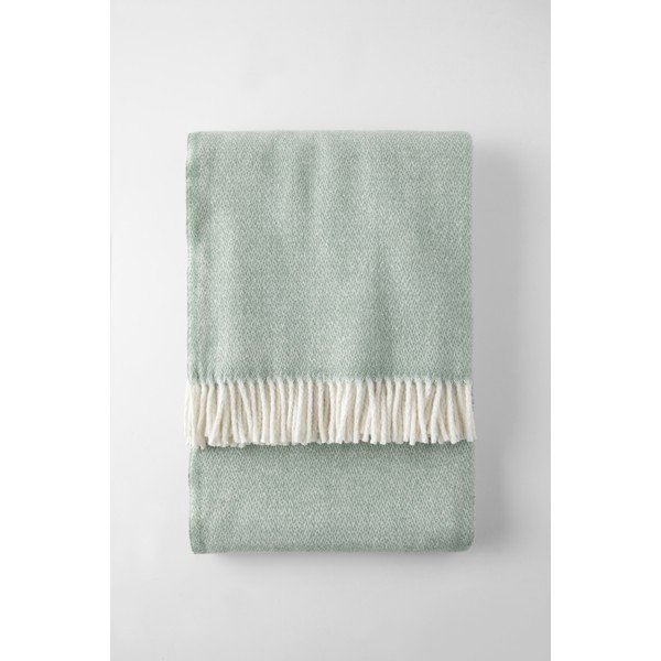 Pătură verde din amestec de bumbac 140x180 cm Espiga – Euromant