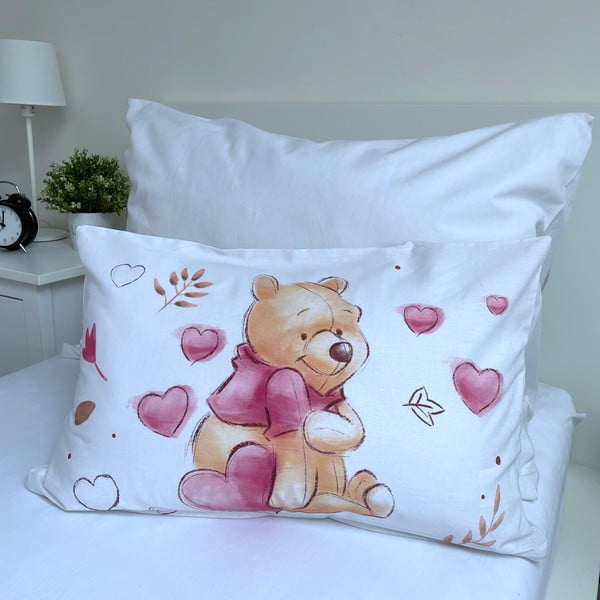 Lenjerie de pat pentru copii din bumbac pentru pătuț 100x135 cm Winnie the Pooh – Jerry Fabrics-image-4