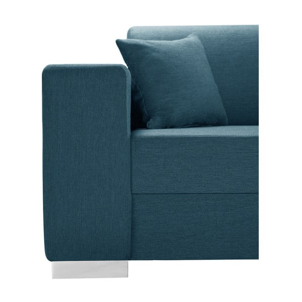 Canapea cu șezlong partea dreaptă Interieur De Famille Paris Perle, turcoaz-image-3