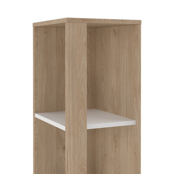 Bibliotecă albă/cu  aspect de lemn de stejar 41x205 cm Sign – Tvilum-image-4