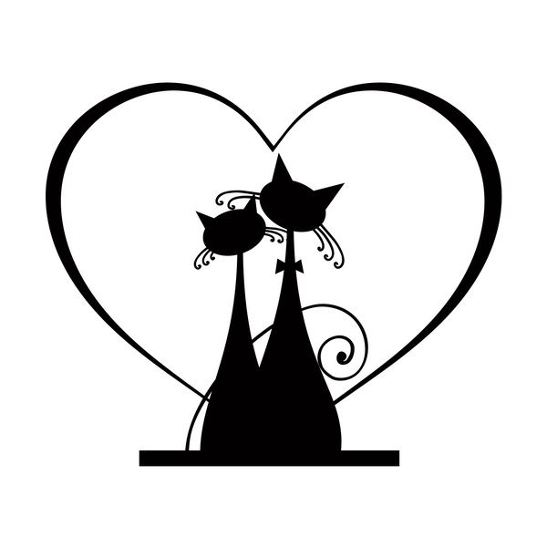 Autocolant Fanastick Cats in Love-image-1
