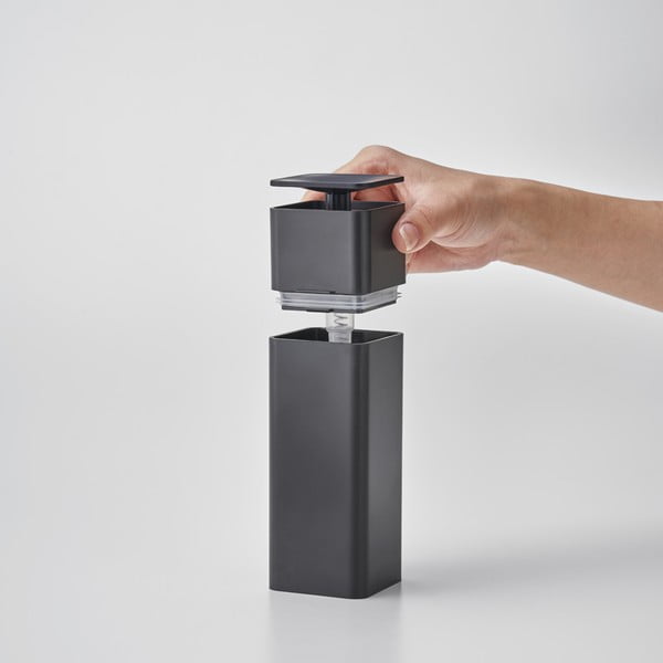 Dozator / dispenser detergent de vase Yamazaki Tower, 250 ml, negru-image-3