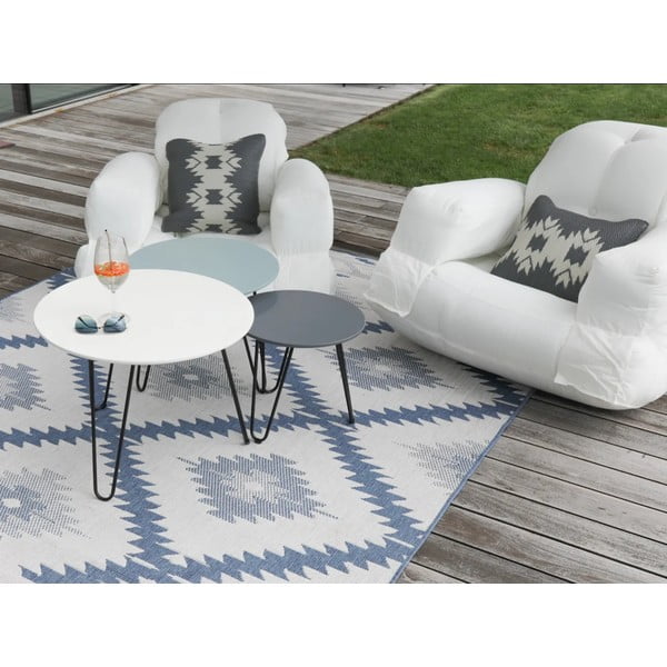 Covor adecvat pentru exterior NORTHRUGS Twin, 170 x 120 cm, albastru-crem-image-1