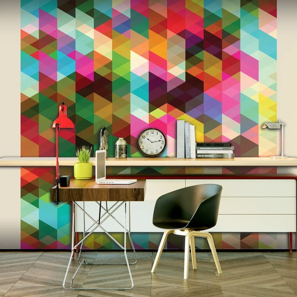 Tapet format mare Artgeist Colourful Geometry, 300 x 231 cm