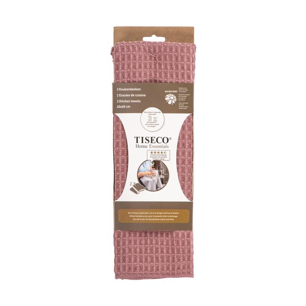 Prosoape de vase 2 buc. din microfibră 40x60 cm Waffle – Tiseco Home Studio-image-2