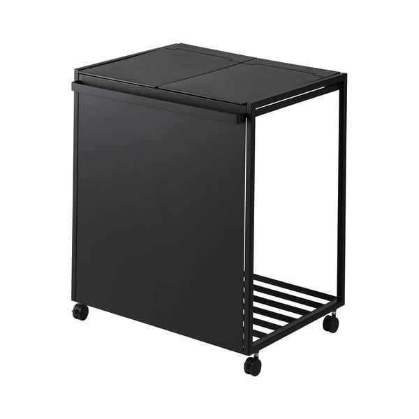 Coș de gunoi negru de reciclat din metal Tower – YAMAZAKI