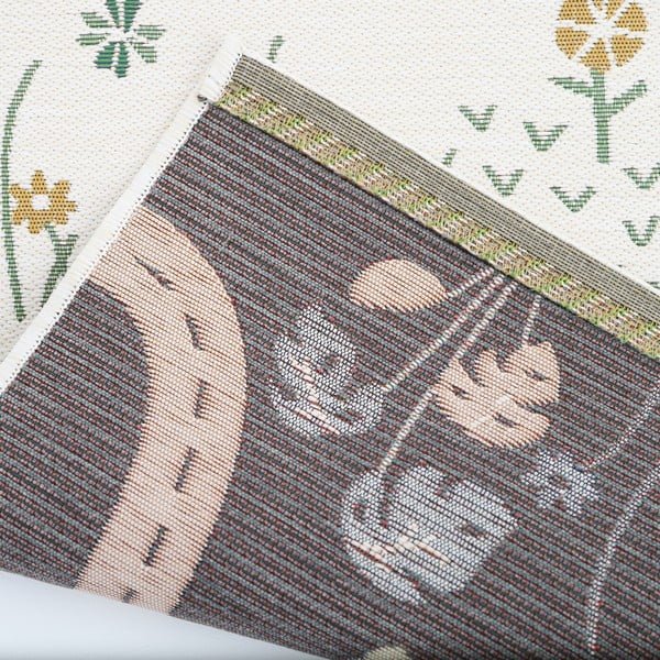 Covor de joacă pentru copii crem 123x180 cm Garden Life – Nattiot-image-4