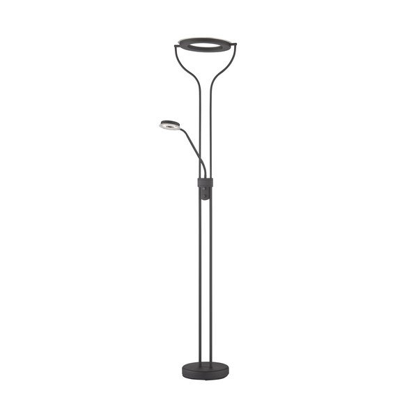 Lampadar negru LED cu intensitate reglabilă (înălțime 180 cm) Davos – Fischer & Honsel