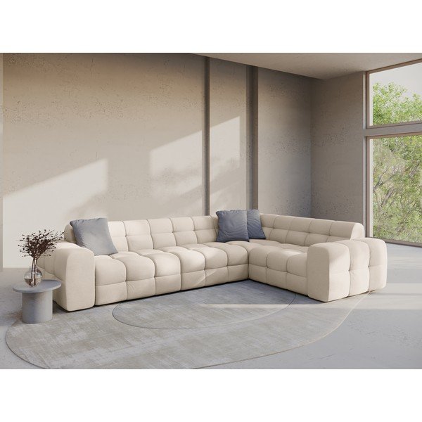 Colțar bej (cu colț pe partea dreaptă, în formă de ”L”) Kendal – Micadoni -image-1