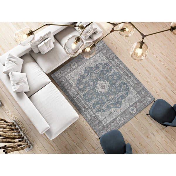 Covor albastru 120x170 cm Mandala – Universal-image-1