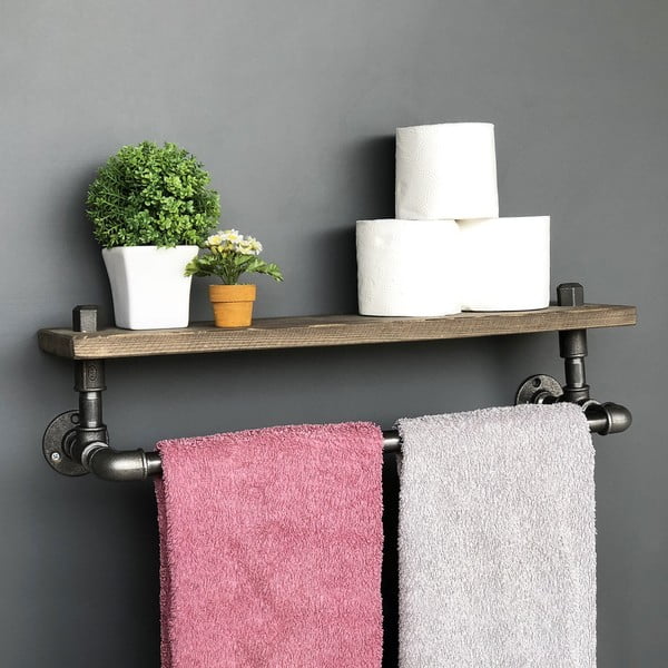 Raft din lemn și cârlige Raffan Pipe-image-2